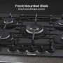 Hisense 75cm 5 burner Gas on Glass Hob - Black