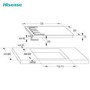 Hisense 75cm 5 burner Gas on Glass Hob - Black