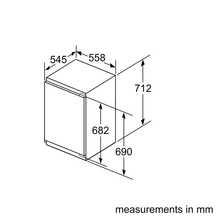 Neff N50 77 Litre In-column Integrated Freezer