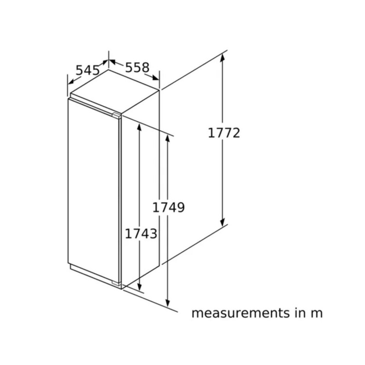 Bosch Series 4 212 Litre In-Column Integrated Freezer