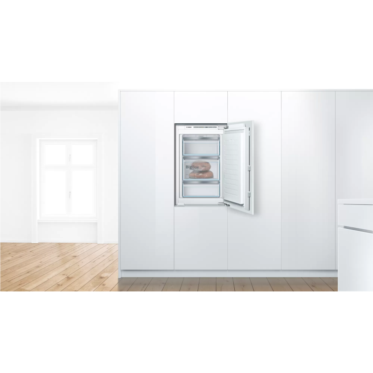 Refurbished Bosch Serie 6 GIV21AFE0 Integrated 97 Litre In-column Low Frost Freezer White