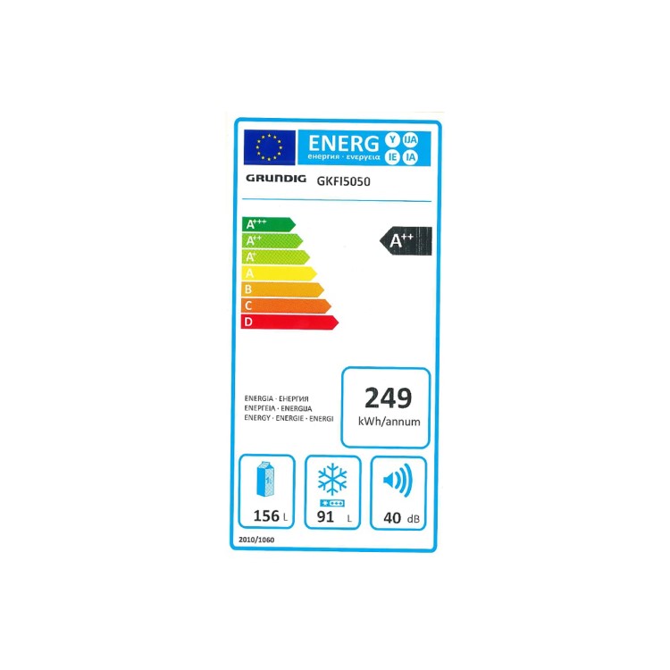 Grundig 254 Litre 50/50 Integrated Fridge Freezer