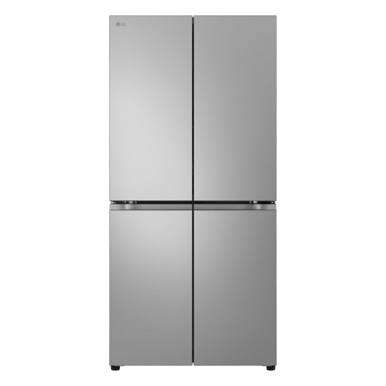 LG NatureFRESH 530 Litre Four Door American Fridge Freezer - Prime Silver