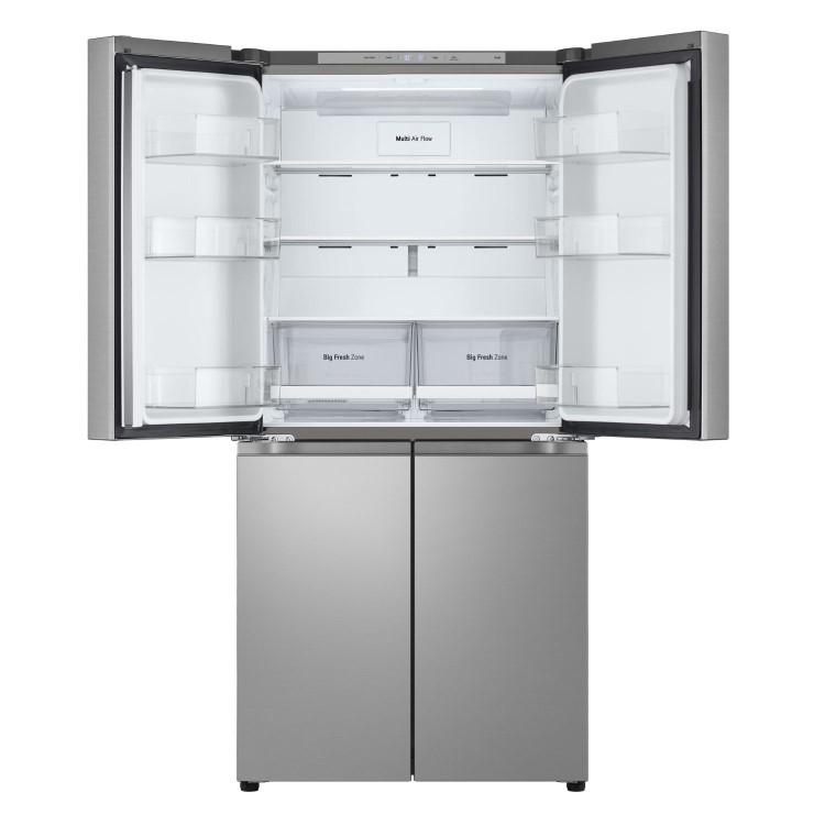 LG NatureFRESH 530 Litre Four Door American Fridge Freezer - Prime Silver