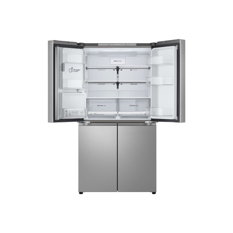 LG NatureFRESH 637 Litre Four Door American Fridge Freezer - Prime Silver