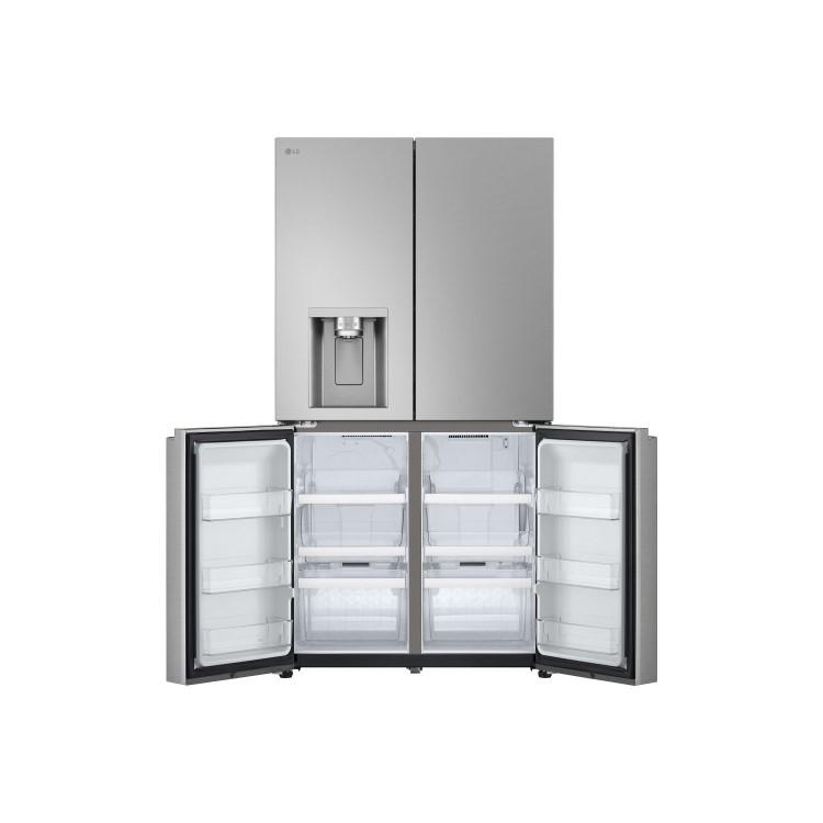 LG NatureFRESH 637 Litre Four Door American Fridge Freezer - Prime Silver