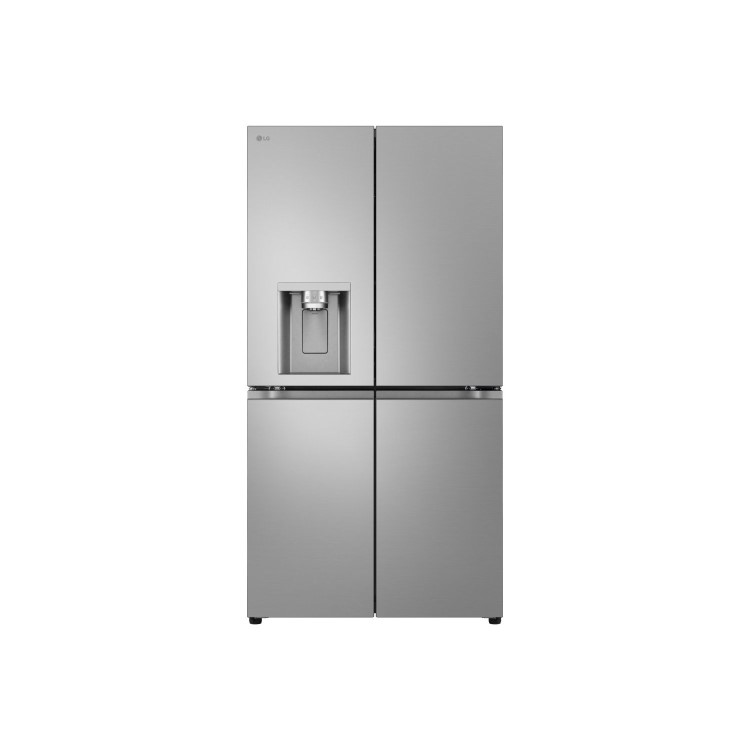 LG NatureFRESH 637 Litre Four Door American Fridge Freezer - Prime Silver