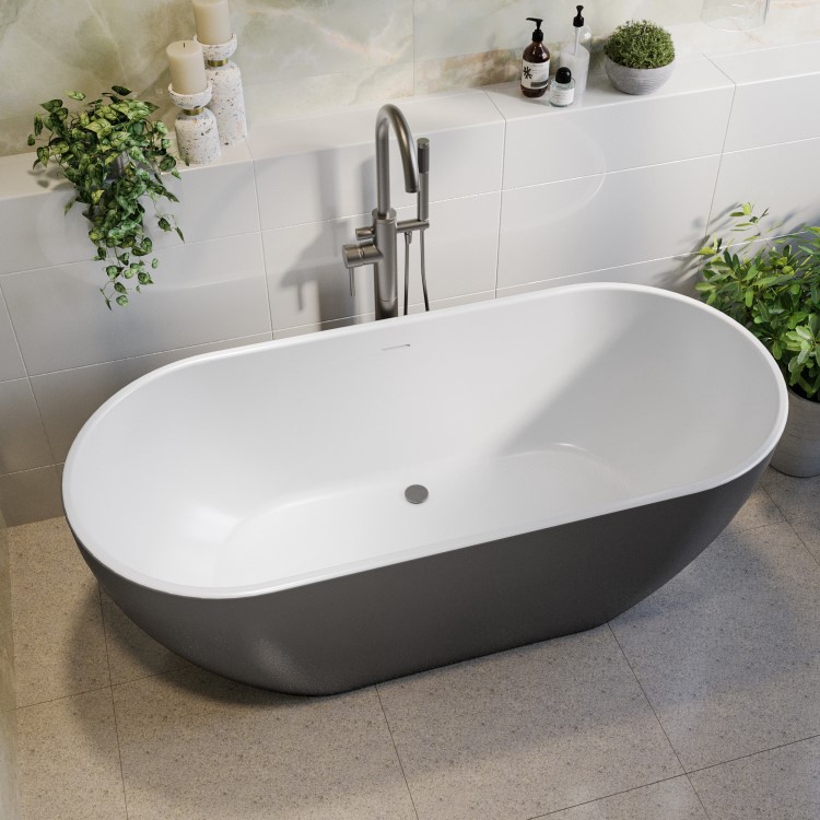 Gunmetal Bath Waste Cover Upgrade