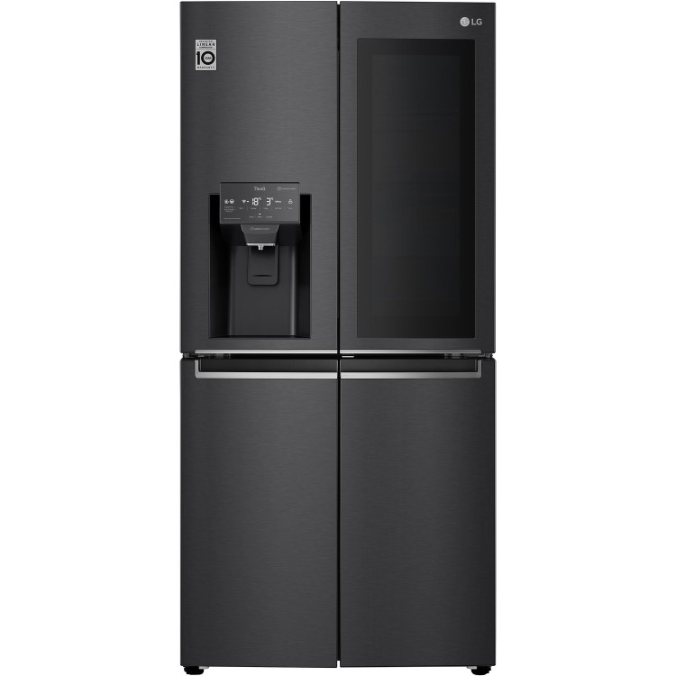 LG 508 Litre Four Door American Fridge Freezer With InstaView - Matte Black