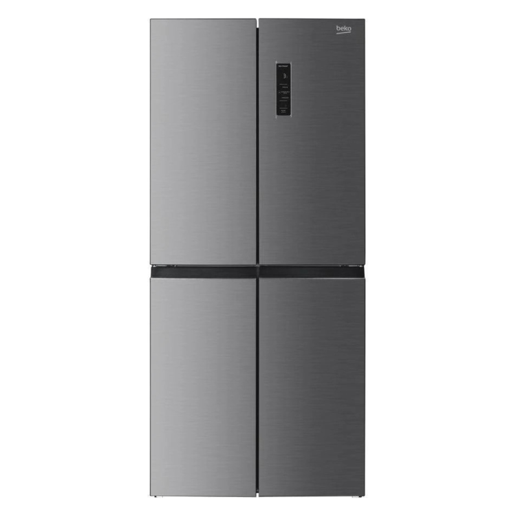 Beko 532 Litre Four Door American Fridge Freezer - Stainless Steel