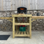 Extendable Wooden Pizza Oven Table - Gino D'Acampo