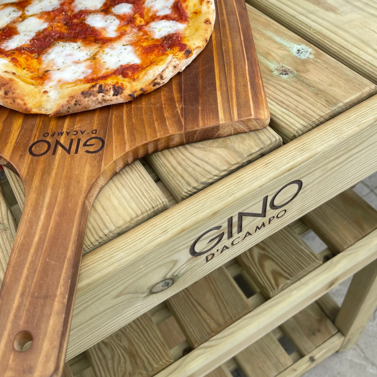 Extendable Wooden Pizza Oven Table - Gino D'Acampo