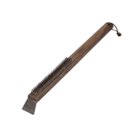 Wire Pizza Oven and Grill Cleaning Brush with Wooden Handle - Gino D'Acampo