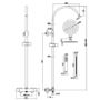 Brushed Brass Round Gooseneck Thermostatic Bar Shower Set with Hand Shower & Slide Rail Kit - Grace