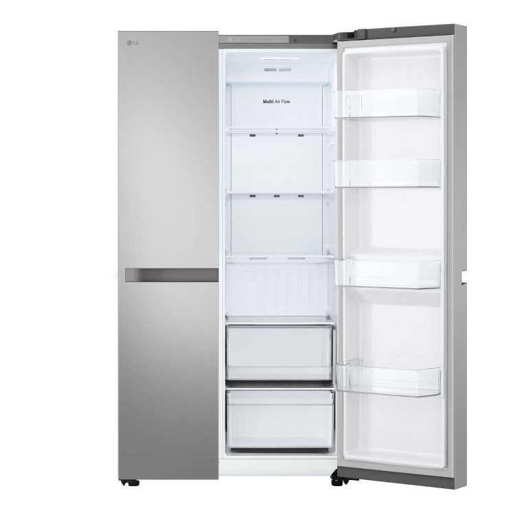 LG NatureFRESH 664 Litre Side-By-Side American Fridge Freezer - Prime Silver