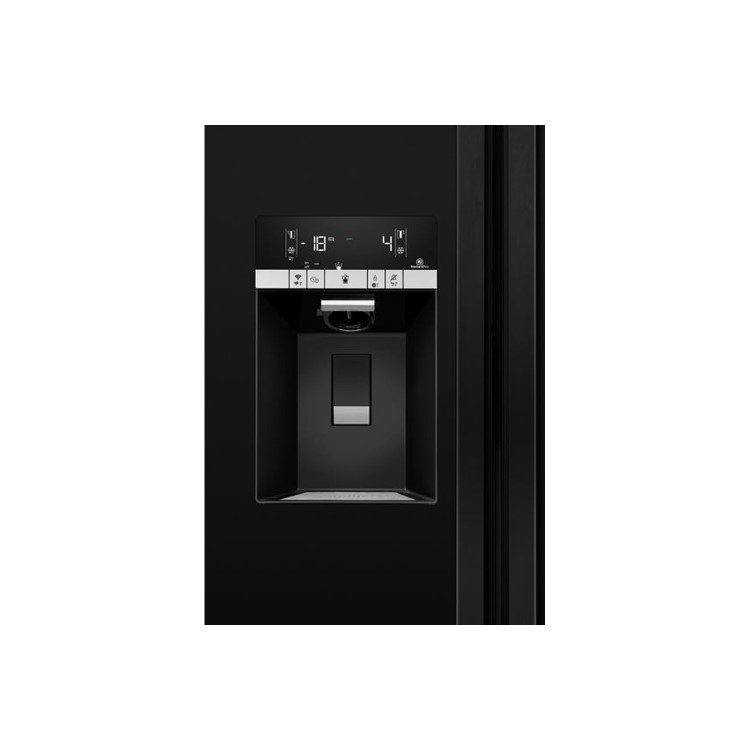 Grundig GSBS14620H American Stryle Fridge Freezer With Plumbed Ice & Water - Black