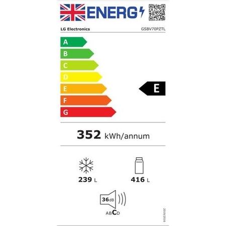 Refurbished LG NatureFRESH GSBV70PZTL 655 Litre Frost Free American Fridge Freezer Shiny Steel