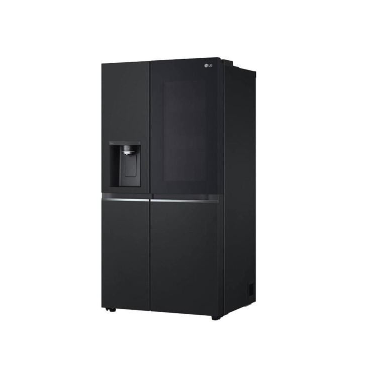 Refurbished LG InstaView GSGV81EPLD Freestanding 635 Litre Frost Free American Fridge Freezer Black