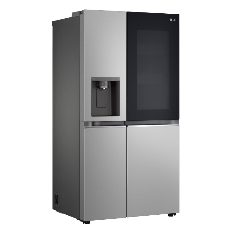 Refurbished LG InstaView GSGV81PYLL 635 Litre Frost Free American Fridge Freezer Prime Silver