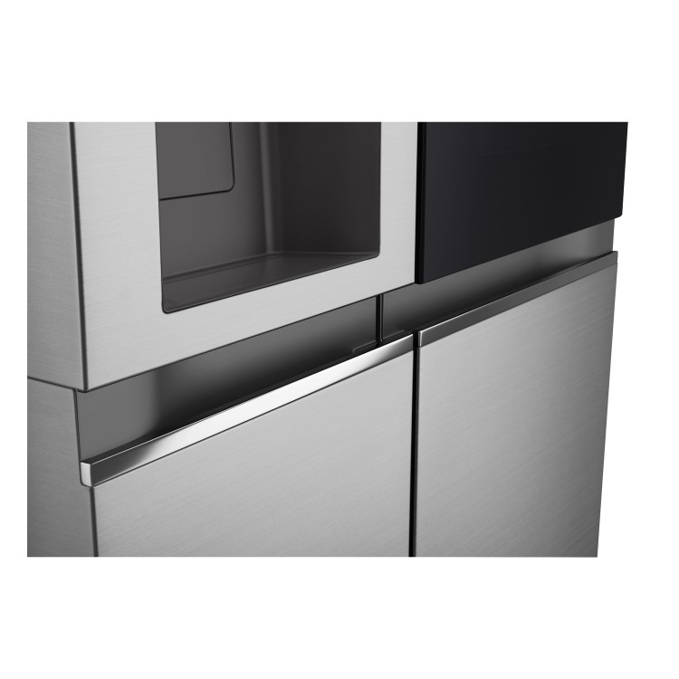 Refurbished LG InstaView GSGV81PYLL 635 Litre Frost Free American Fridge Freezer Prime Silver