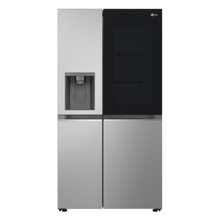 Refurbished LG InstaView GSGV81PYLL 635 Litre Frost Free American Fridge Freezer Prime Silver