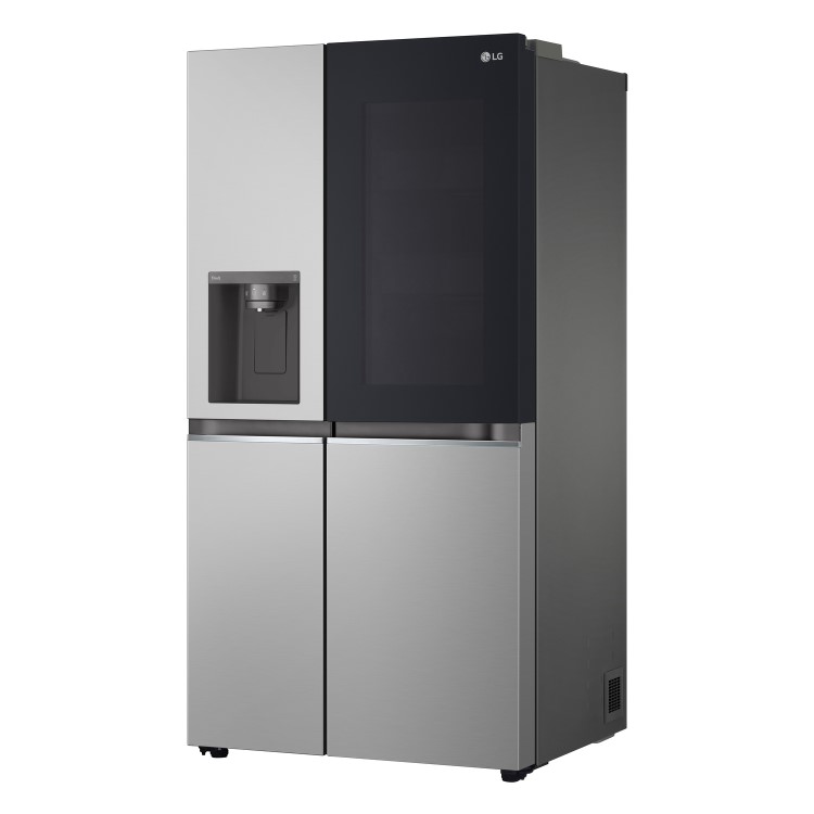 Refurbished LG InstaView GSGV81PYLL 635 Litre Frost Free American Fridge Freezer Prime Silver