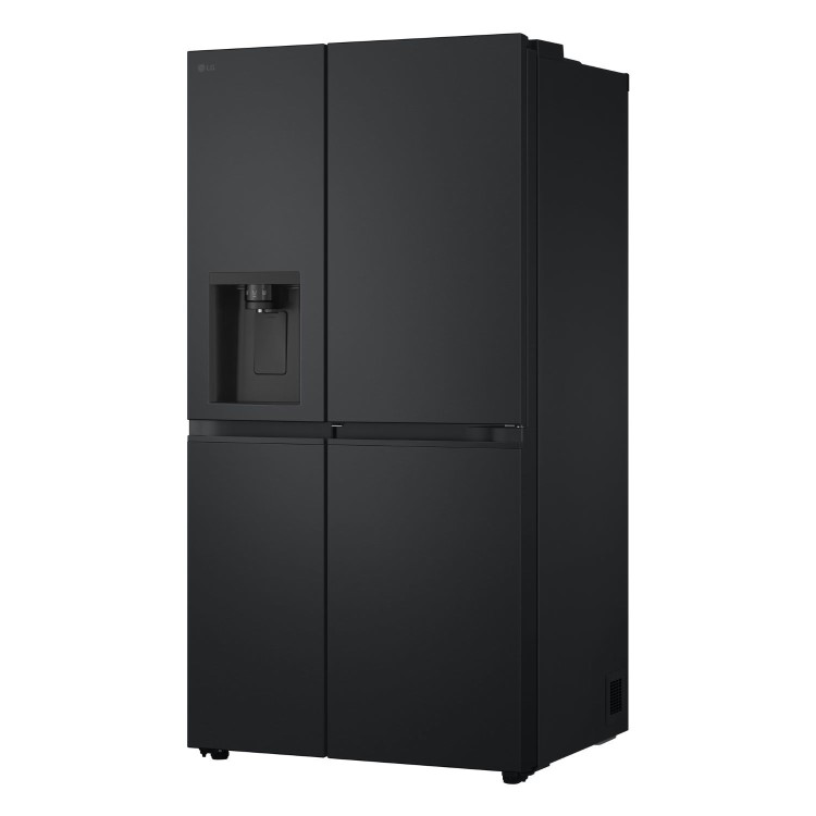 LG NatureFRESH 638 Litre Side-By-Side American Fridge Freezer - Matte Black