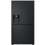 LG NatureFRESH 628 Litre Side By Side Freestanding Fridge Freezer - Essence Black Steel