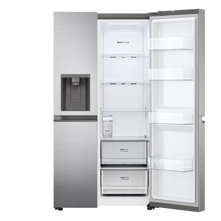 Refurbished LG NatureFRESH GSLV51PZXL 635 Litre Frost Free American Fridge Freezer Shiny Steel