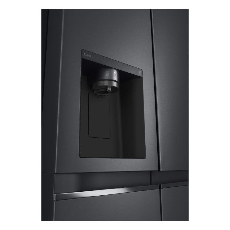 LG NatureFRESH 635 Litre Side-by-Side American Fridge Freezer - Matte Black