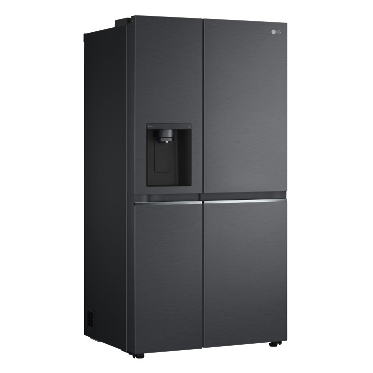 LG NatureFRESH 635 Litre Side-by-Side American Fridge Freezer - Matte Black