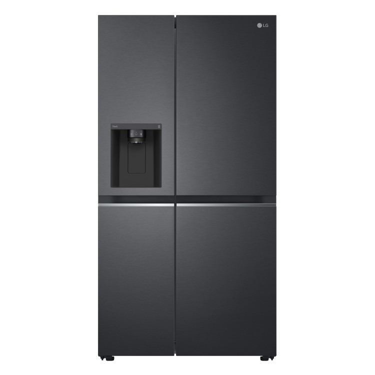 LG NatureFRESH 635 Litre Side-by-Side American Fridge Freezer - Matte Black