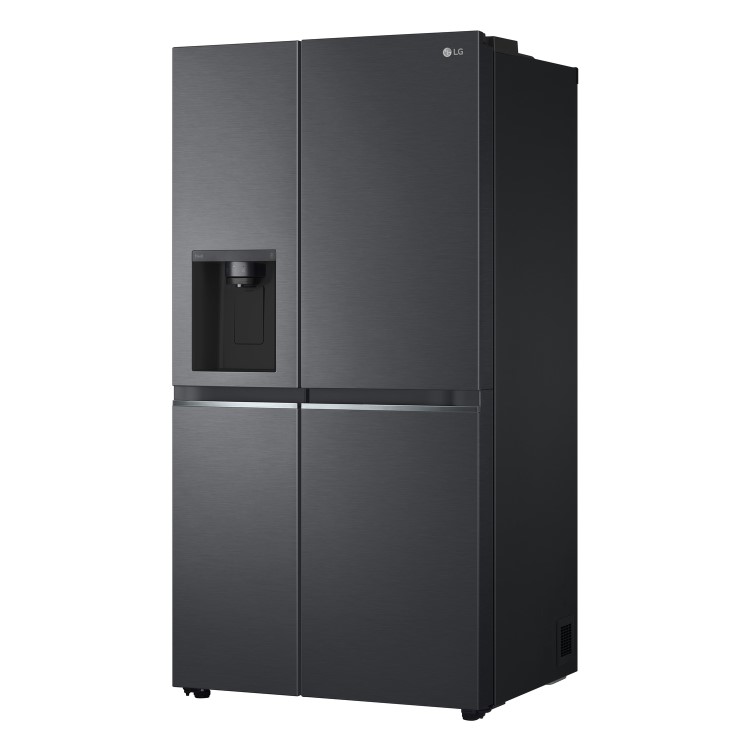 LG NatureFRESH 635 Litre Side-by-Side American Fridge Freezer - Matte Black