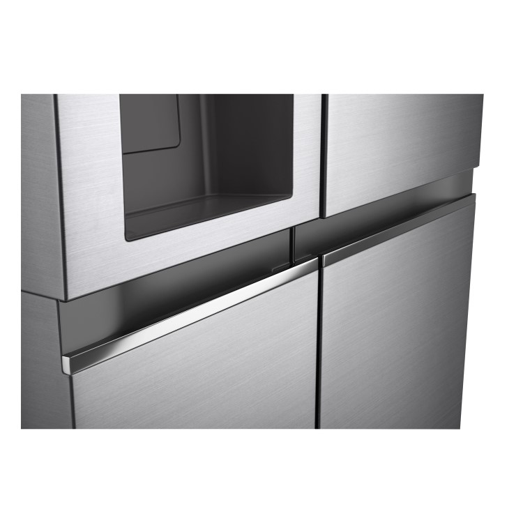 LG NatureFRESH 635 Litre Side-by-Side American Fridge Freezer - Stainless Steel