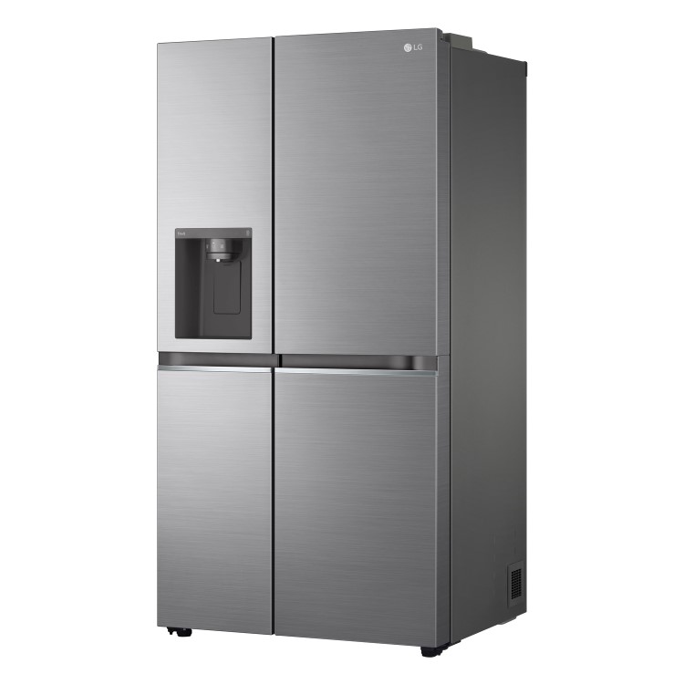 LG NatureFRESH 635 Litre Side-by-Side American Fridge Freezer - Stainless Steel