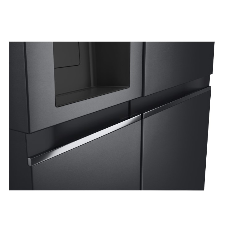 LG NatureFRESH 635 Litre Side-by-Side American Fridge Freezer - Matte Black