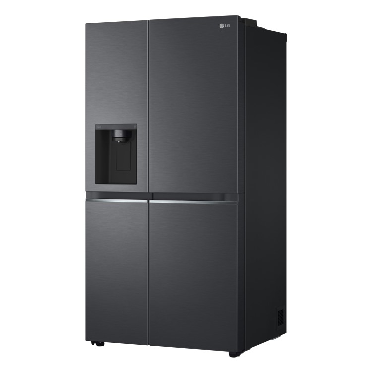 LG NatureFRESH 635 Litre Side-by-Side American Fridge Freezer - Matte Black