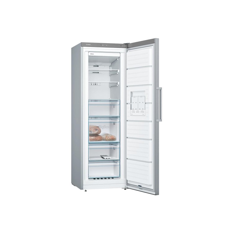 Bosch Serie 4 225 Litre Freestanding Freezer - Stainless Steel Look