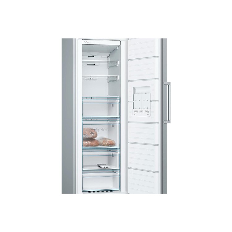 Bosch Serie 4 225 Litre Freestanding Freezer - Stainless Steel Look