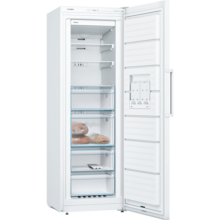 Bosch Series 4 225 Litre Upright Freestanding Freezer - White