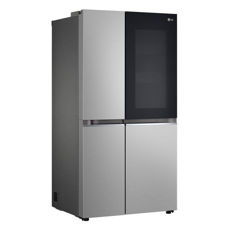 LG InstaView 655 Litre Side-by-Side American Fridge Freezer Prime - Silver