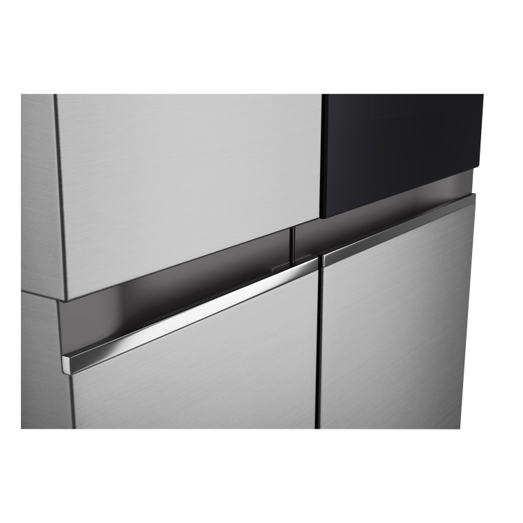 LG InstaView 655 Litre Side-by-Side American Fridge Freezer Prime - Silver