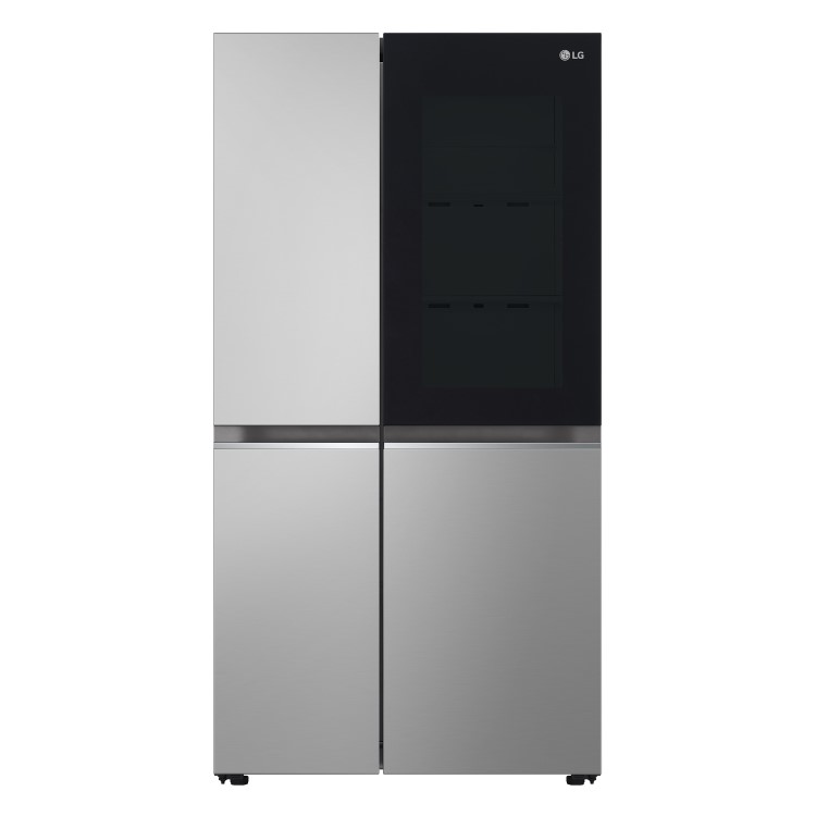 LG InstaView 655 Litre Side-by-Side American Fridge Freezer Prime - Silver