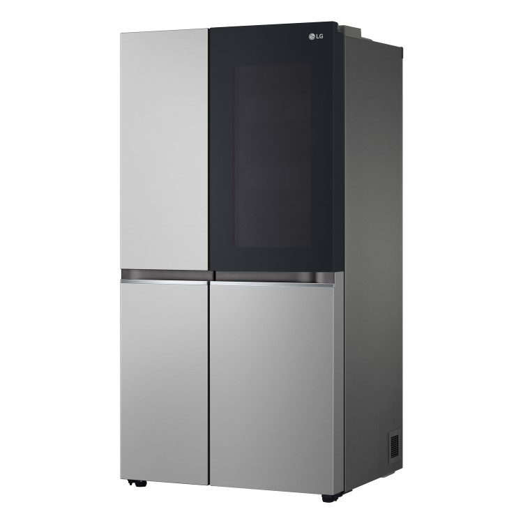 LG InstaView 655 Litre Side-by-Side American Fridge Freezer Prime - Silver