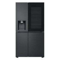 LG InstaView 628 Litre Side-By-Side American Fridge Freezer - Essence Black Steel