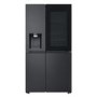 LG InstaView 628 Litre Side-By-Side American Fridge Freezer - Essence Black Steel