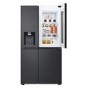 LG InstaView 628 Litre Side-By-Side American Fridge Freezer - Essence Black Steel