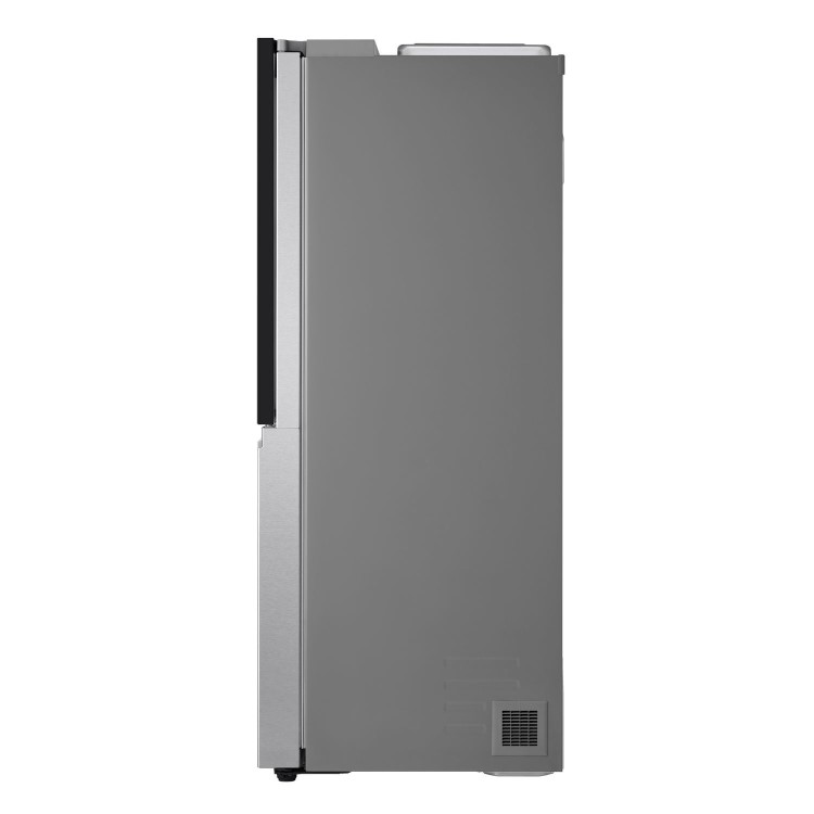 LG InstaView 628 Litre Side-By-Side American Fridge Freezer - Brushed Steel