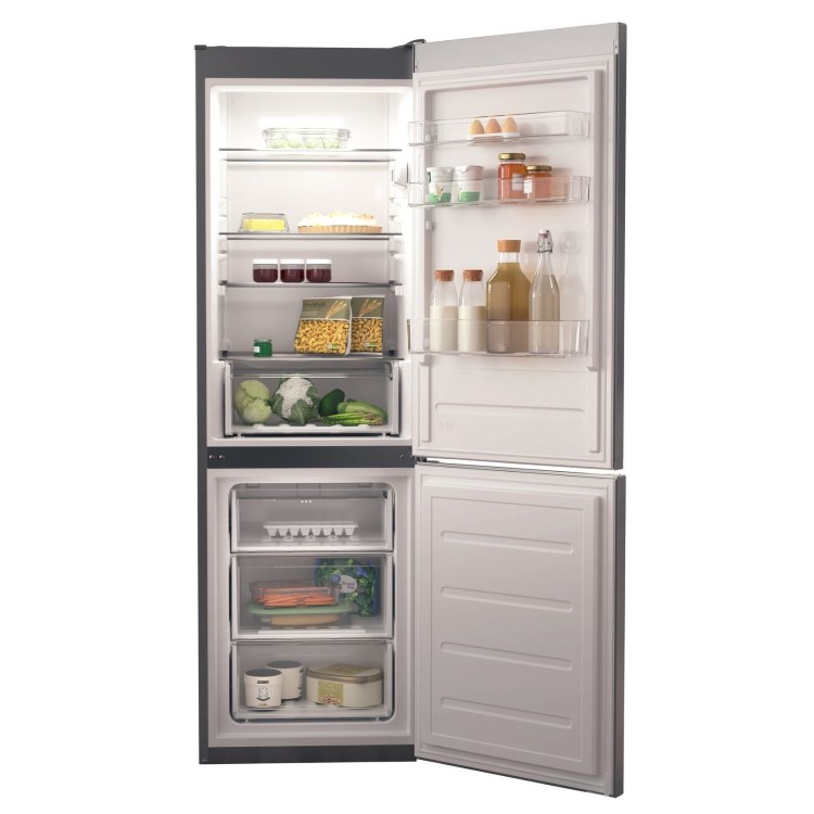 Hotpoint 339 Litre 70/30 Freestanding Fridge Freezer - Stainless Steel