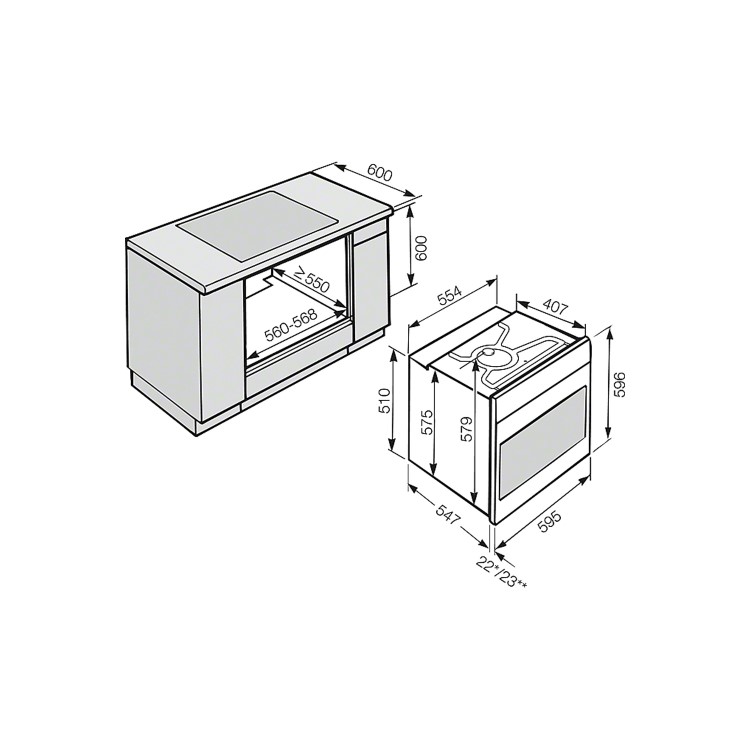 Miele Discovery Electric Single Oven - Clean Steel